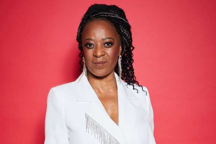 Dawn Hope at the Radio Times Soap Awards