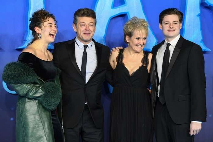 Ruby Ashbourne alongside her parents Serkis, Andy Serkis, Lorraine Ashbourne and her brother Louis Ashbourne Serkis