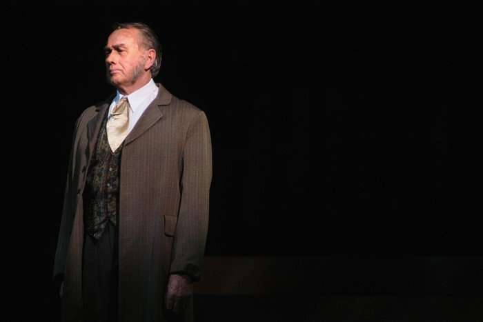 Terence Donova Australian actor Terence Donovan stands in a suit at a dress rehearsal for Carousel.