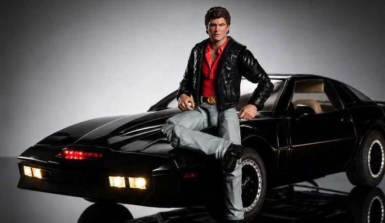 Knight Rider Michael Knight and KITT action figure playset unveiled by Ramen Toy and Factory Entertainment
