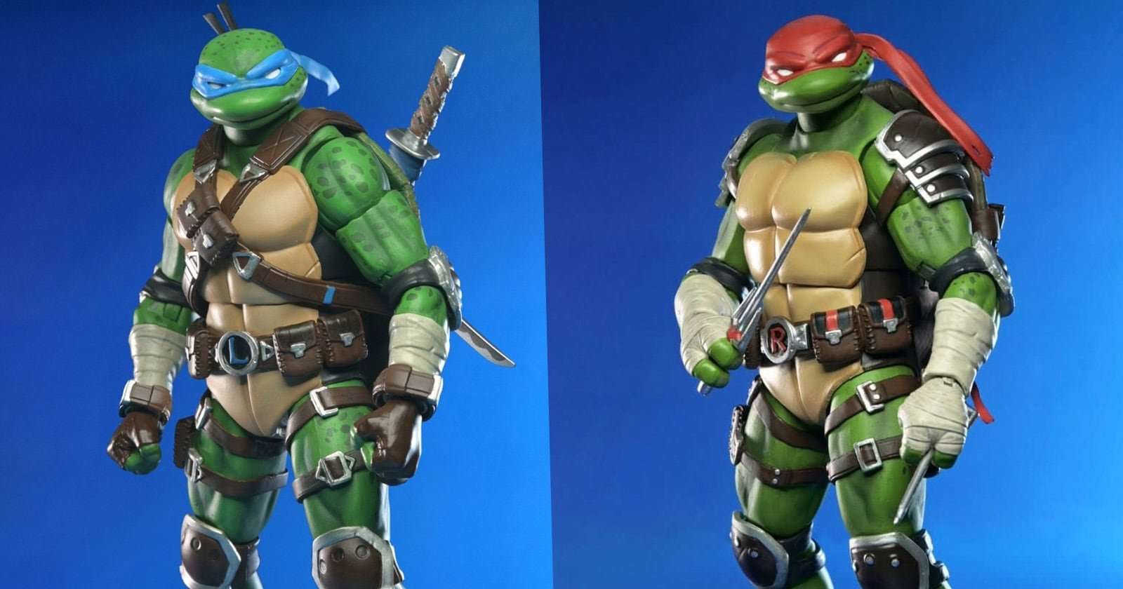 Leonardo and Raphael join NECA’s Fortnite x Teenage Mutant Ninja Turtles action figure line
