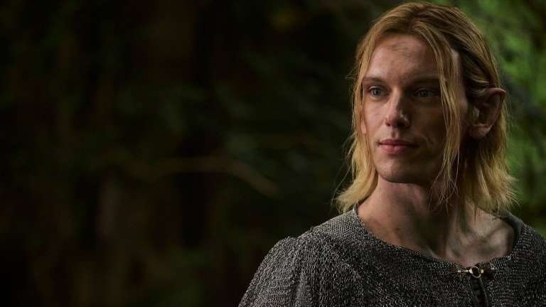Jamie Campbell Bower as Celeborn in The Lord of the Rings: The Rings of Power season 3.
