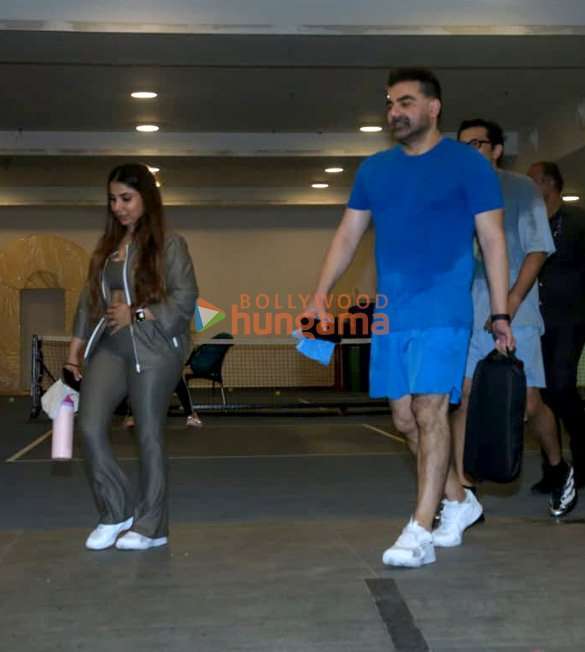Photos: Arbaaz Khan and Sshura Khan snapped in Bandra