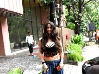 Photos: Giorgia Andriani snapped outside a dance class in Bandra