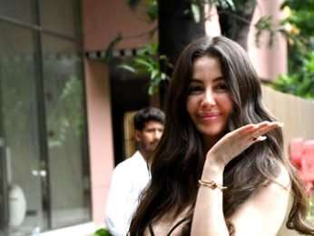 Photos: Giorgia Andriani snapped outside a dance class in Bandra