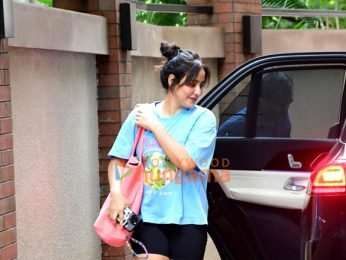 Photos: Neha Sharma snapped at her residence in Bandra