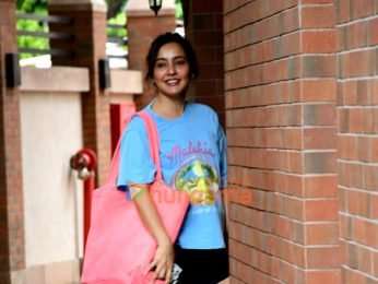 Photos: Neha Sharma snapped at her residence in Bandra