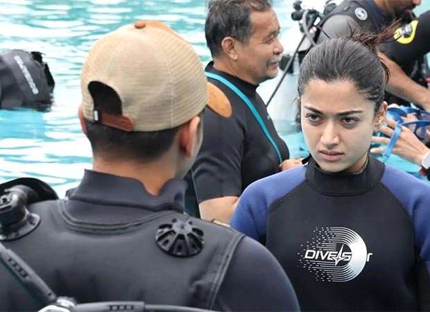 Rashmika Mandanna wraps underwater action sequence for Mysaa; makers call it India&rsquo;s first female-led underwater fight scene