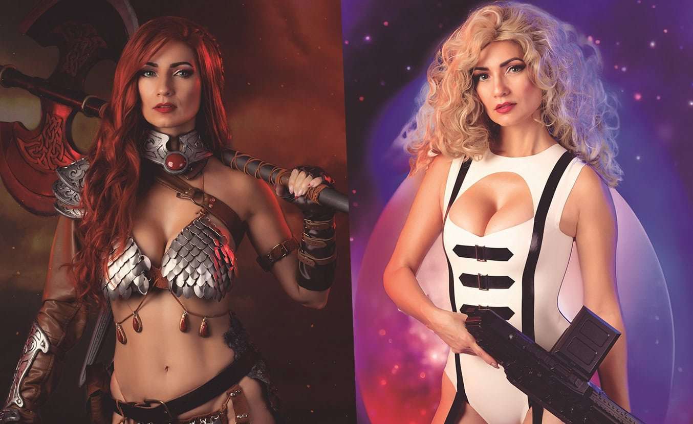 Red Sonja meets Barbarella in crossover series from Dynamite Entertainment
