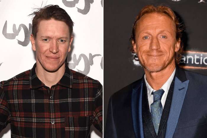 Sam Spruell and Jerome Flynn Sam Spruell and Jerome Flynn looking at the camera.