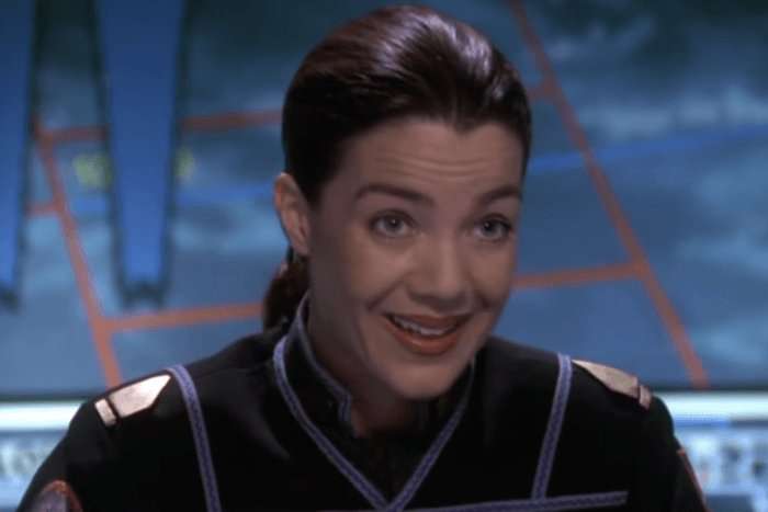Claudia Christian as Susan Ivanova in Babylon 5 Claudia Christian as Susan Ivanova in Babylon 5