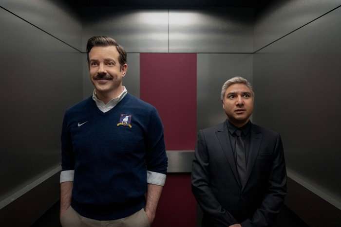 Jason Sudeikis and Nick Mohammed in Ted Lasso