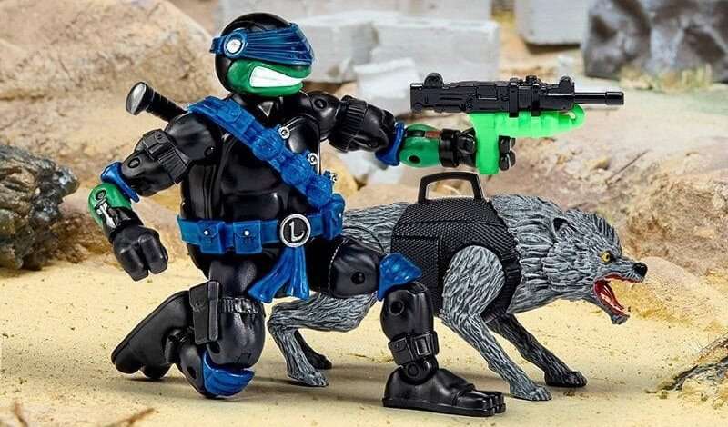 Teenage Mutant Ninja Turtles x G.I. Joe Snake Eyes x Leo and Timber x Rahzar 2-pack coming to Comic-Con from Playmates Toys
