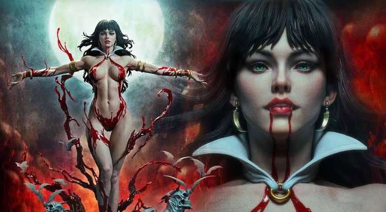 Vampirella “Temptation” Real Elite Masterline statue unleashed by Prime 1 Studio