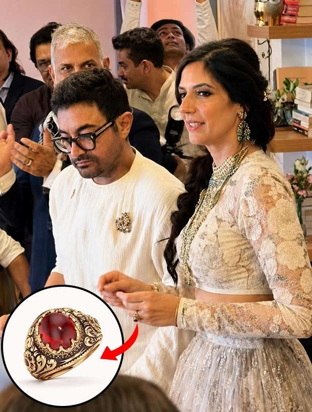Aamir Khan and Gauri Spratt seal their marriage with a signature ruby ring
