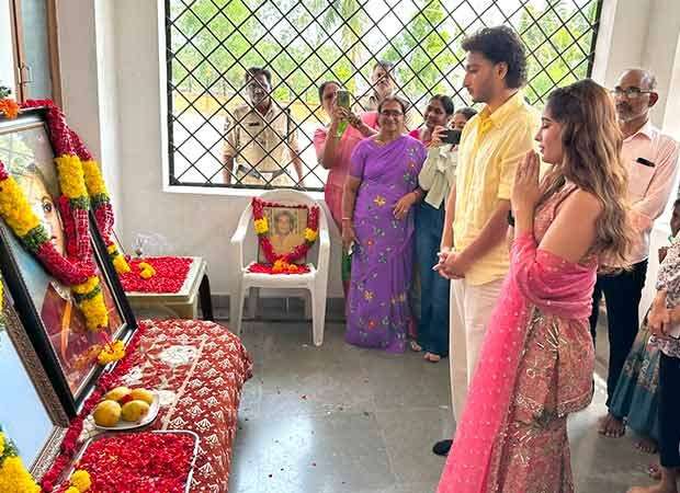 Rasha Thadani and Jayakrishna Ghattamaneni visit Tirupati temple ahead of their south debut Srinivasa Mangapuram