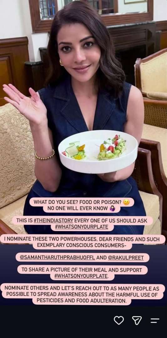 Kajal Aggarwal, Shreyas Talpade join #WhatsOnYourPlate food safety challenge ahead of The India Story release