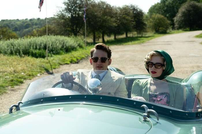 a_cruel_lovethe_ruth_ellis_story_ep1_15 Laurie Davidson and Lucy Boynton star in A Cruel Love: The Ruth Ellis Story in a green car