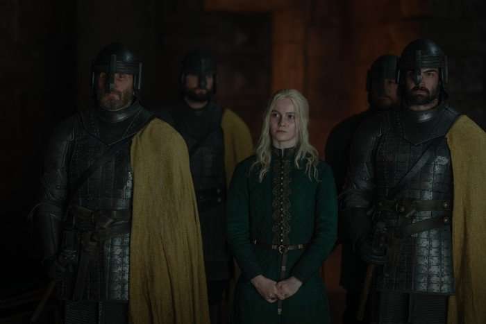 HOUSE OF THE DRAGON charlie-gordon Charlie Gordon as 'Daeron' surrounded by guards in House of the Dragon.