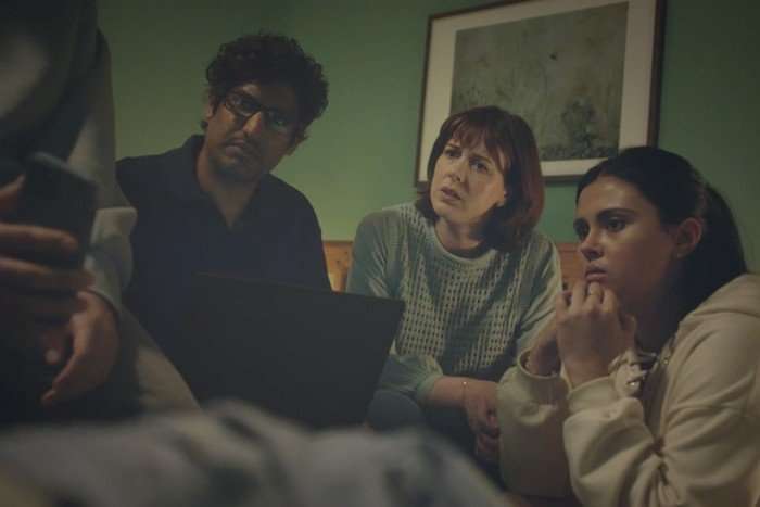 hunting-alice-bell-2 Rudi Dharmalingam (Nick), Alexandra Roach (Fran), Aiyana Bartlett (Violet) in Hunting Alice Bell.