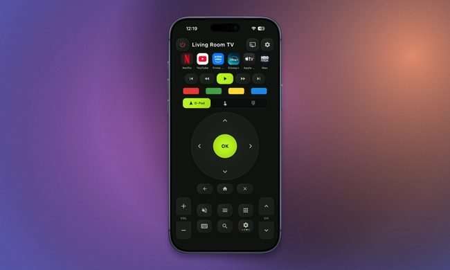 AnyRemote Universal remote app on iPhone 17 Pro Max